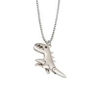 Zinc Alloy Necklace, with Titanium Steel, Dinosaur, plated, fashion jewelry & for man Approx 70 cm 