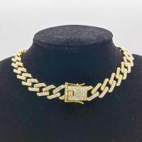 Rhinestone Zinc Alloy Jewelry Set, bracelet & necklace, plated, fashion jewelry & Unisex & with rhinestone 