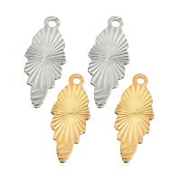 Brass Jewelry Pendants, Leaf, plated, DIY Approx 2mm 