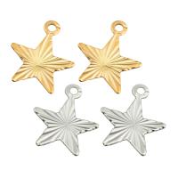 Brass Star Pendants, plated, DIY & for woman Approx 1mm 