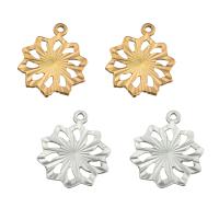 Brass Jewelry Pendants, Snowflake, plated, DIY & for woman Approx 2mm 