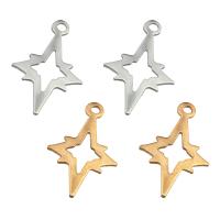 Brass Star Pendants, plated, DIY & for woman Approx 2mm 