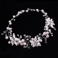 Rhombus Fimo Perlen, Zinklegierung, mit Kristall & Kunststoff Perlen, Modeschmuck & für Frau & mit Strass, 440x40mm, verkauft von Strang[