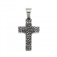 Stainless Steel Cross Pendants, 304 Stainless Steel, fashion jewelry & for man, original color 