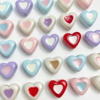 Émail acrylique perles, coeur, DIY & normes différentes pour le choix & émail, plus de couleurs à choisir Environ 2mm Vendu par sac