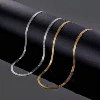 Titanio collar de cadena de acero, Partículas de acero, Joyería & diverso tamaño para la opción & para mujer, más colores para la opción, Vendido por UD