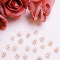 Round Cultured Freshwater Pearl Beads, DIY, white, 6-7mm 
