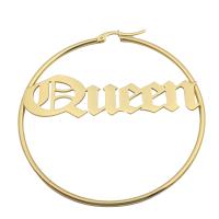 Brass Hoop Earring, gold color plated, fashion jewelry & for woman, golden [