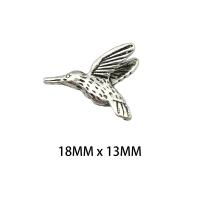 Zinc Alloy Animal Pendants, Bird, antique silver color plated, DIY Approx 0.1mm 