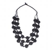 Fashion Multi Layer Necklace, Coco, three layers & fashion jewelry & for woman, black Approx 23.23 Inch 