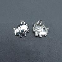 Zinc Alloy Animal Pendants, Pig, antique silver color plated, durable & Corrosion-Resistant & DIY Approx [