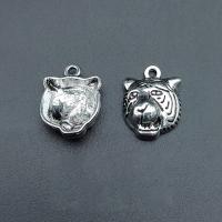 Zinc Alloy Animal Pendants, Tiger, antique silver color plated, durable & Corrosion-Resistant & DIY Approx 