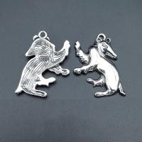 Zinc Alloy Animal Pendants, Dog, antique silver color plated, durable & Corrosion-Resistant & DIY Approx [