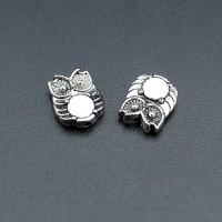Zinc Alloy Spacer Beads, Owl, antique silver color plated, durable & Corrosion-Resistant & DIY Approx 