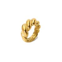 Stainless Steel Finger Ring, 304 Stainless Steel, 18K gold plated, fashion jewelry & for woman, 10mm, US Ring 