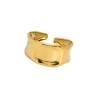 Stainless Steel Finger Ring, 304 Stainless Steel, 18K gold plated, fashion jewelry & adjustable & for woman, 9.8mm 