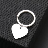 Stainless Steel Key Chain, 304 Stainless Steel, polished, Unisex, original color, 30mm 