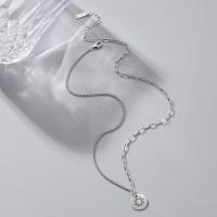 Sterling Silber Schmuck Halskette, 925er Sterling Silber, mit Verlängerungskettchen von 1.97inch, Modeschmuck & für Frau, 13.2mm, Länge:ca. 15.75 ZollInch, verkauft von PC