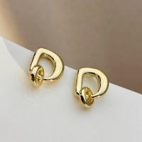 Zinc Alloy Drop Earring, gold color plated, fashion jewelry & for woman, golden, 20mm 