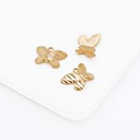 Animal Brass Pendants, Butterfly, polished, Corrosion-Resistant & fashion jewelry & DIY, original color [