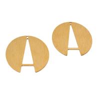 Brass Jewelry Pendants, Round, polished, Corrosion-Resistant & fashion jewelry & DIY, original color [