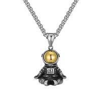 Titanium Steel Jewelry Necklace, Astronaut, fashion jewelry & for man Approx 23.6 Inch 