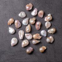 Baroque Cultured Freshwater Pearl Beads, DIY & no hole, white, 15-25mm 