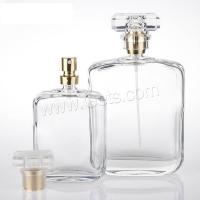 Vidrio Botella de perfume, con Aleación de aluminio, diverso tamaño para la opción, claro, Vendido por UD