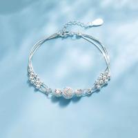 Bracelets en laiton, avec 1.57inch chaînes de rallonge, bijoux de mode & pour femme Environ 6.3 pouce, Vendu par PC