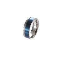 Titanium Steel Finger Ring, plated, fashion jewelry & for man 