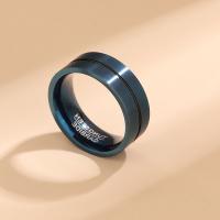 Titanium Steel Finger Ring, plated, fashion jewelry & Unisex 