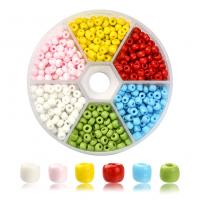 Mixed Glass Seed Beads, Glass Beads, plated, fashion jewelry & DIY, mixed colors, nickel, lead & cadmium free, 4mm [