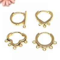 Brass Lever Back Earring Component, high quality gold color plated, hypo allergic & DIY [