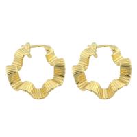 Brass Drop Earring, gold color plated, fashion jewelry & for woman 