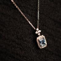 Корень Циркон Микро вымощает латунь ожерелье, Латунь, ювелирные изделия моды & инкрустированное микро кубического циркония & Женский длина:Приблизительно 17.72 дюймовый, продается Strand