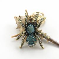 Zinc Alloy Key Chain Jewelry, with Cats Eye, Spider, plated, fashion jewelry & with rhinestone 