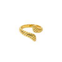 ステンレス指輪, 304ステンレススチール, 18Kゴールドメッキ, ファッションジュエリー & ユニセックス, 金色, 14.86mm, 売り手 パソコン
