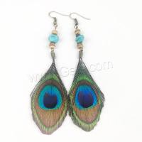 Turquoise Zinc Alloy Earring, with turquoise, fashion jewelry & for woman [
