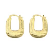 Brass Hoop Earring, gold color plated, fashion jewelry & for woman [