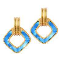 Stainless Steel Drop Earring, 316L Stainless Steel, with Acrylic, fashion jewelry & for woman 23mm 