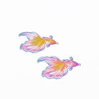 Латунные Подвески в форме животного, Латунь, Рыба, ювелирные изделия моды & DIY & отверстие, разноцветный продается PC