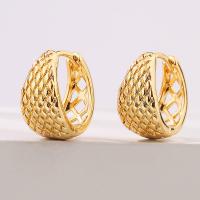 Brass Hoop Earring, plated, fashion jewelry  gold [