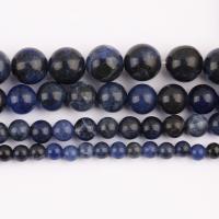 Sodalith Perlen, Sosalith, rund, poliert, DIY & verschiedene Größen vorhanden, Länge:ca. 37 cm, verkauft von Strang