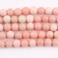 Einzelne Edelstein Perlen, Rosa Opal, rund, poliert, DIY & verschiedene Größen vorhanden, Länge:ca. 37 cm, verkauft von Strang