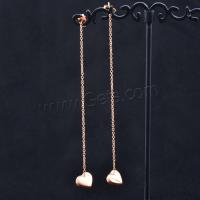 Stainless Steel Drop Earring, 316L Stainless Steel, Vacuum Ion Plating, fashion jewelry & for woman 90mm 