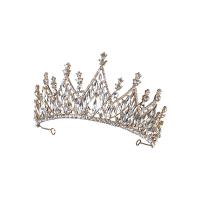 Bridal Tiaras, Zinc Alloy, with Crystal, plated, fashion jewelry & for woman & with rhinestone Inner Approx 150mm cm 