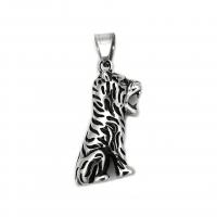 Stainless Steel Animal Pendants, 304 Stainless Steel, Tiger, fashion jewelry & for man, original color 