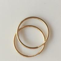 Gold Filled earring hoop component, Donut, 14K gold-filled, DIY 