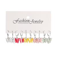 Acrylic Drop Earring, Zinc Alloy, with Acrylic, gold color plated, 5 pieces & fashion jewelry & for woman [