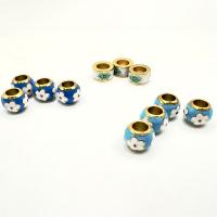 Edelstahl Perlen, 304 Edelstahl, Vakuum-Ionen-Beschichtung, DIY & verschiedene Stile für Wahl & Emaille & mit Strass, keine, 10mm, verkauft von PC